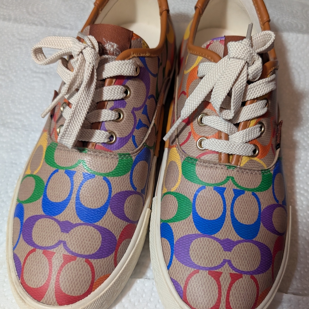 Coach Rainbow Signature  Sneakers - Multicolor